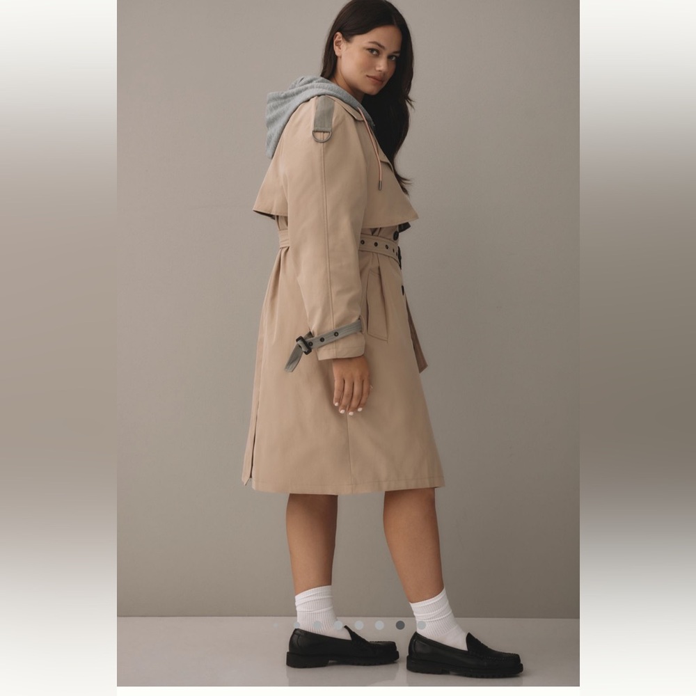 NWOT Pilcro hoodie Dickie trenchcoat - Picture 7 of 8
